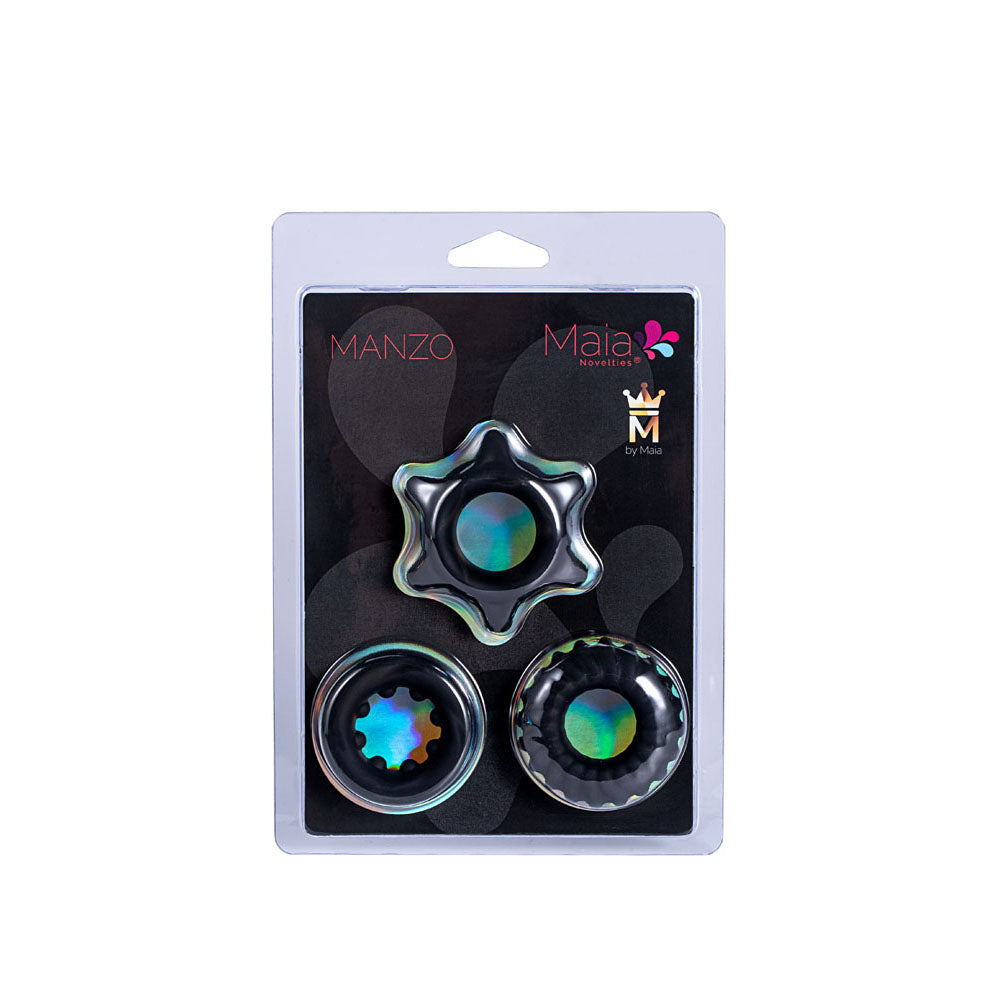 Maia Manzo Silicone Cock Rings Set of 3 COCK RING Set
