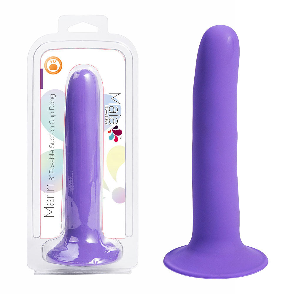 Maia Marin 7.5 Inch Flexible Dong Purple Purple Dongs Neutral