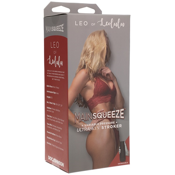 Main Squeeze Leo of Leolulu Ultraskyn Stroker Pussy with Variable Pressure and Hard Outer Case > Sex Toys For Men > Masturbators > Pornstar
