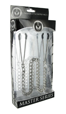 Master Series Reign Adjustable Tweezer Nipple Clamps Default Title > Bondage Gear > Nipple Clamps
