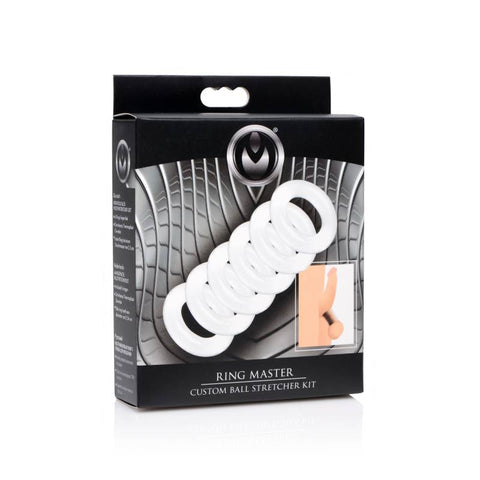 Master Series Ring Master Ball Stretcher Kit – Adjustable Elastic Ball Stretcher Set > Sex Toys For Men > Ball Stretchers