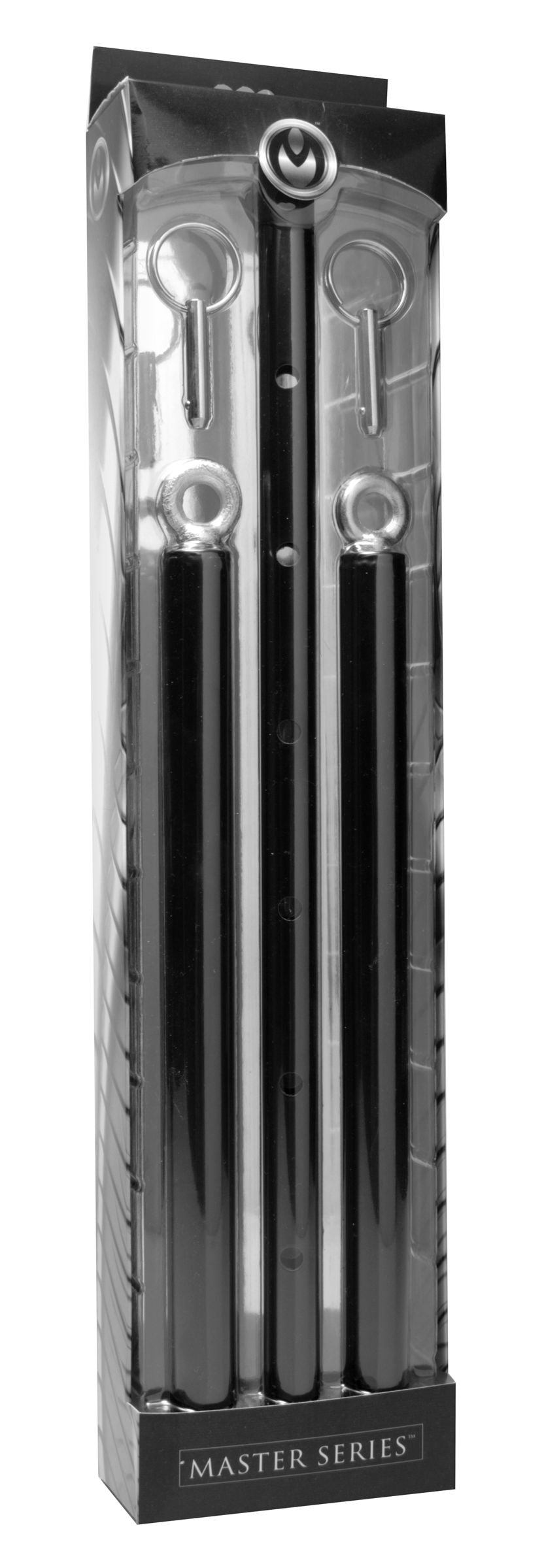 Master Series Steel Adjustable Spreader Bar 58-89 cm Restraint Black > Bondage Gear > Restraints