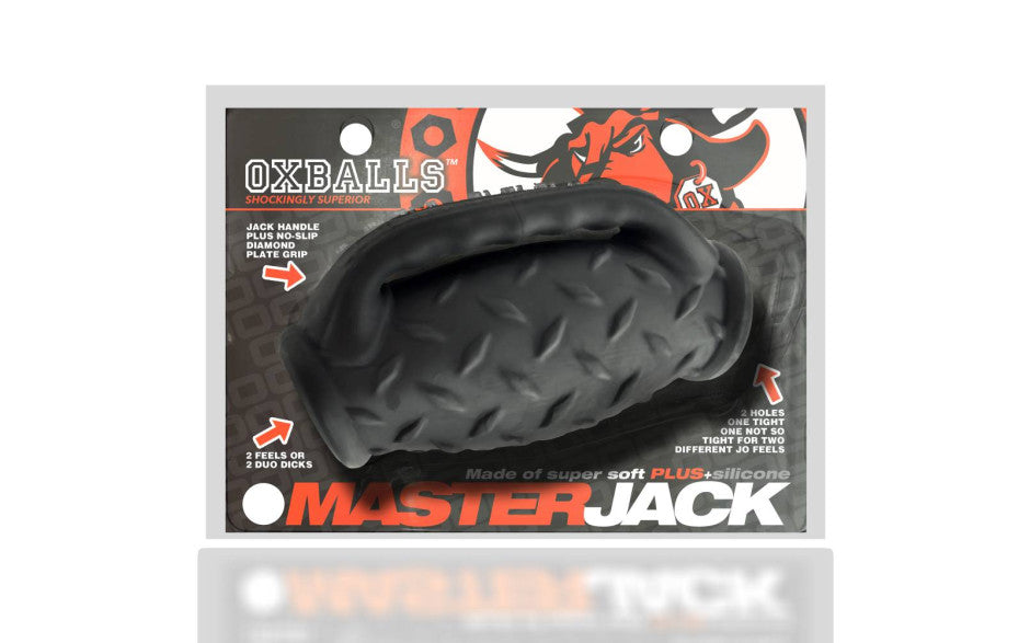 Masterjack Double Penetration Black - Double ended Stroker > Sex Toys For Men > Masturbators > Manual Main image