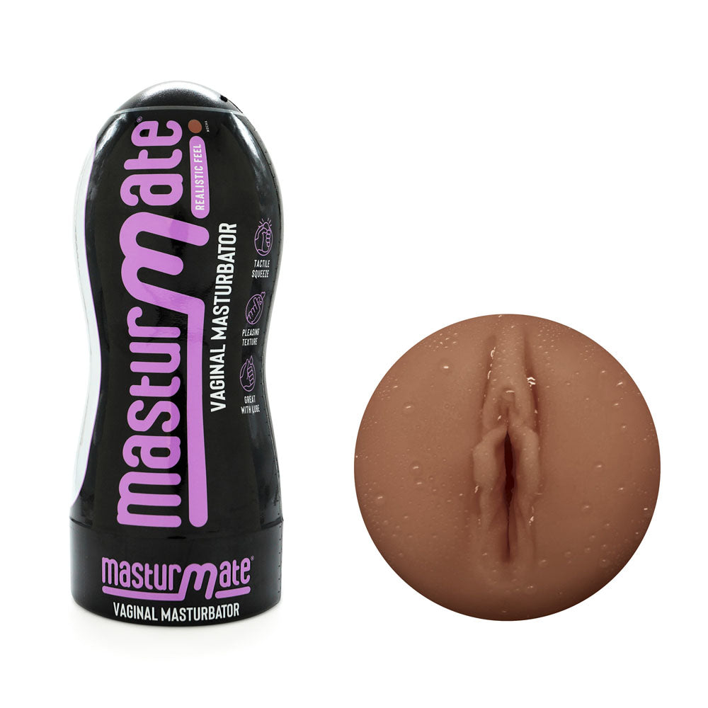 Masturmate Mocha Realistic Male Masturbator – Vaginal Stroker with Ergonomic Design > Sex Toys For Men > Masturbators > Manual Main image