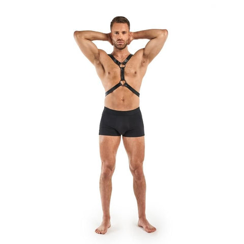 Max Bondage Harness Black Adjustable Size 26 to 50 cm Mens Harnesses