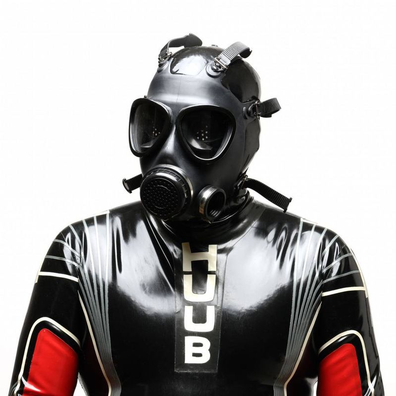 Military Adjustable Strap Rubber Gas Mask Black > Bondage Gear > Blindfolds