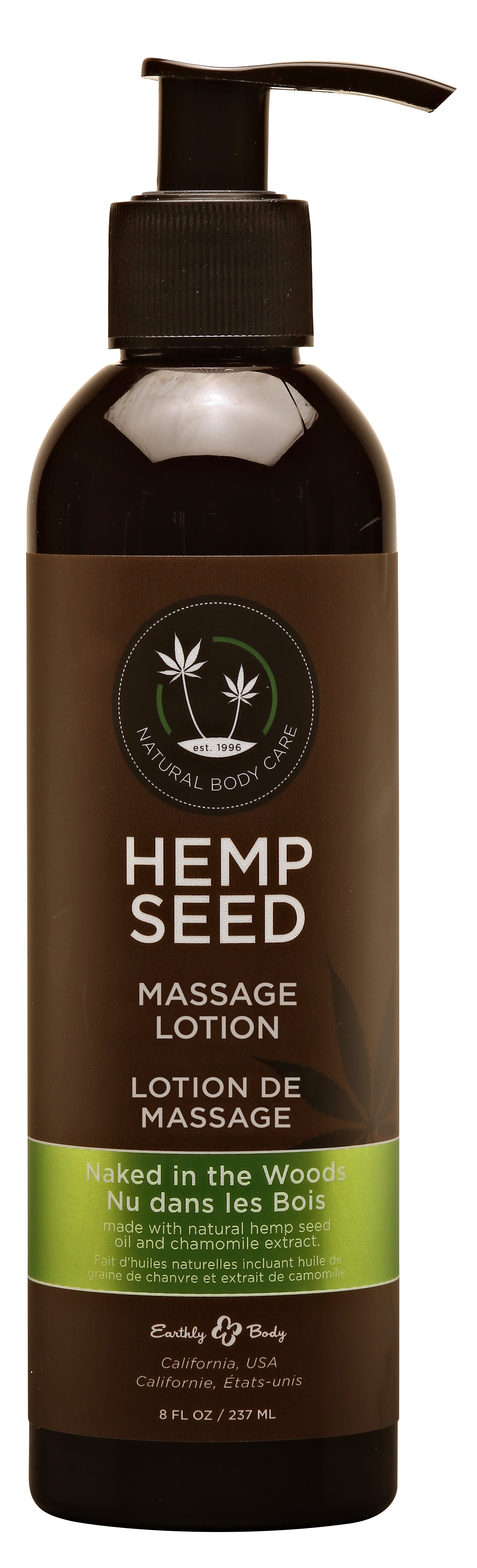 Naked In The Woods Hemp Seed Massage Lotion – 237 ml Scented Lotion White > Essentials > Massage Oil
