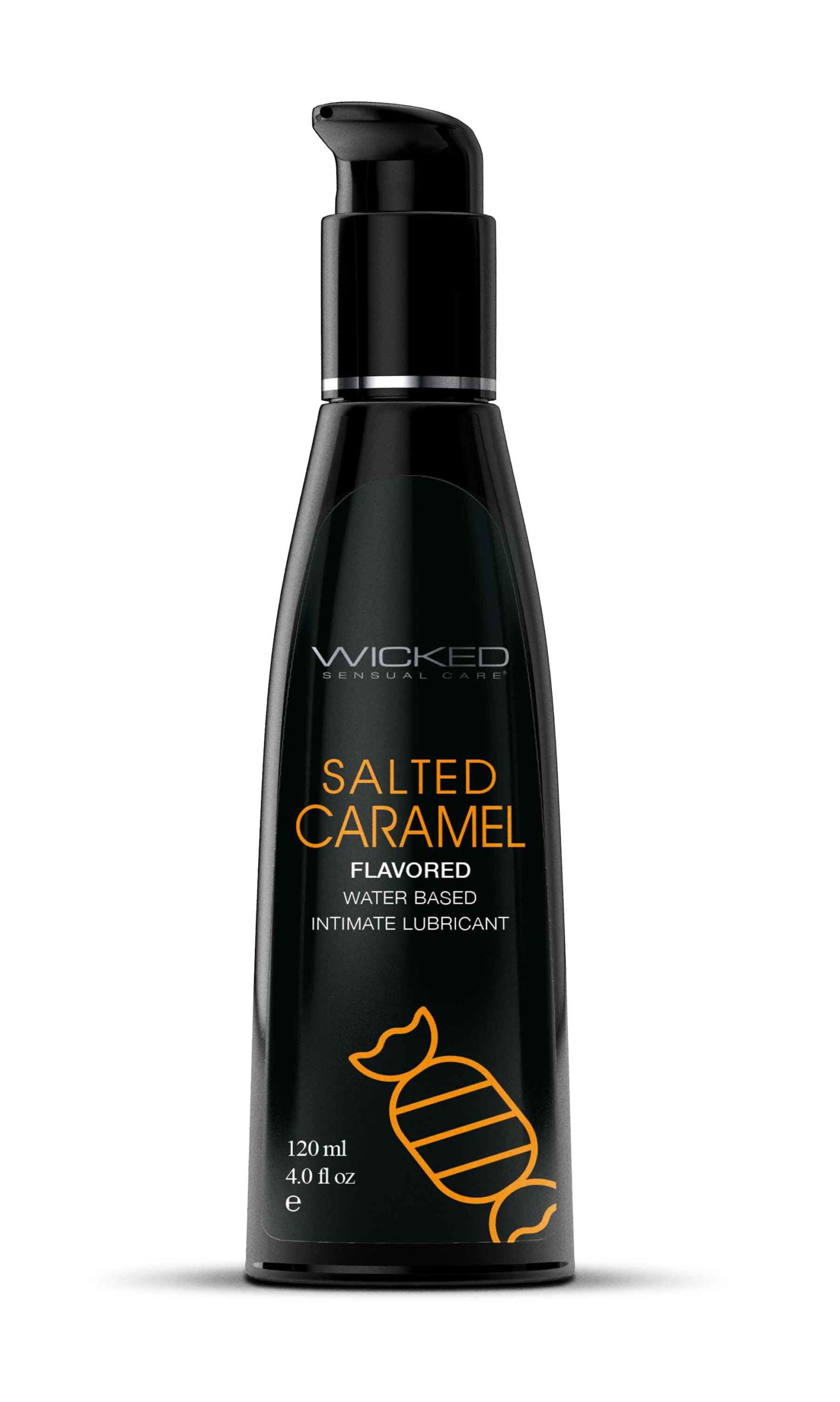 Wicked Aqua Salted Caramel Lubricant 120 ml (4 oz) Bottle ... No Colour Selected Flavoured Lube