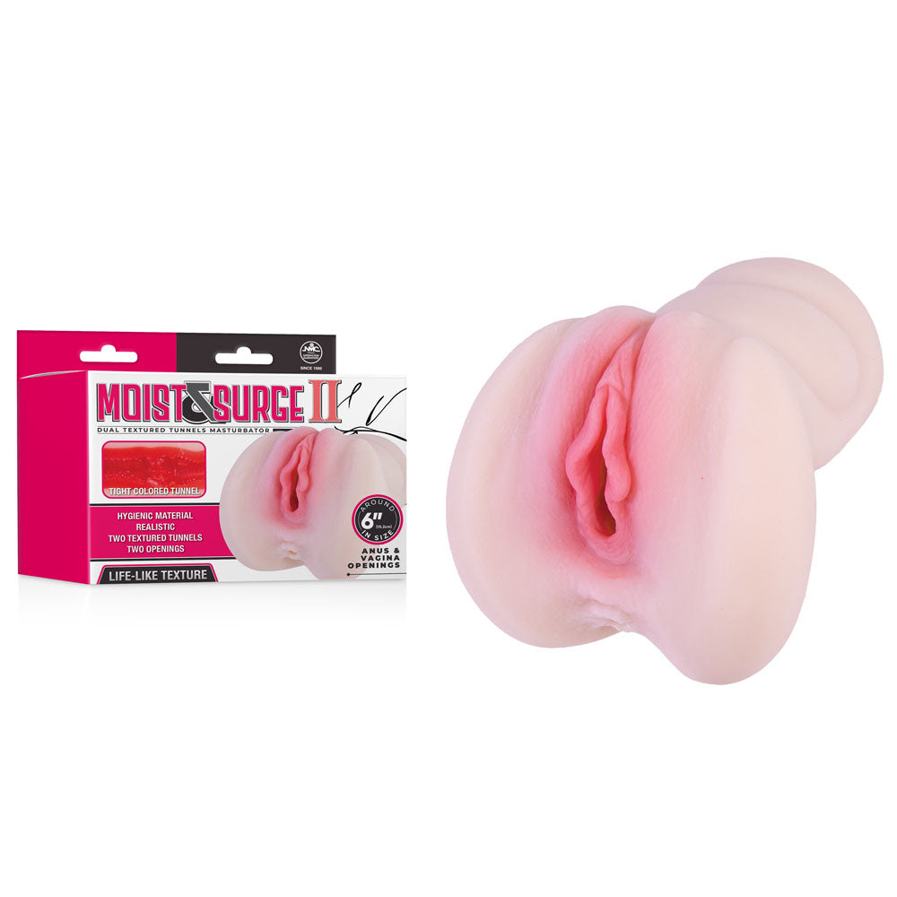 Moist and Surge II Dual Layer Vagina Stroker Flesh Strokers - Manual