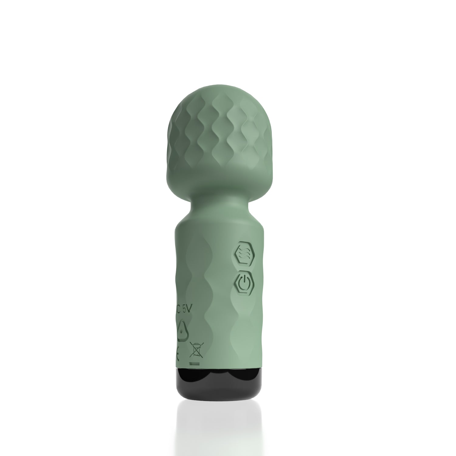 Cuties - Winny Rechargeable Mini Wand (Sage Green) > Sex Toys > Mini Massagers
