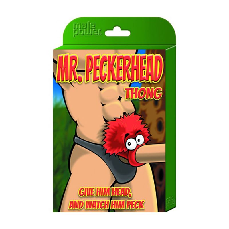 Mr Peckerhead Novelty Thong Underwear for Humor and Seduction Mens Apparel