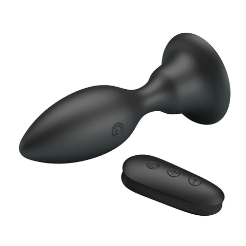 Mr Play Vibrating Anal Plug 10.8 cm USB Rechargeable Butt Plug with Remote Control Butt Plugs - Vibrating