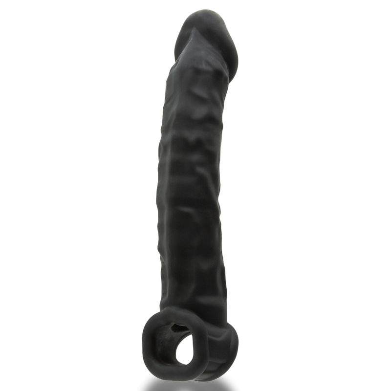 Muscle Ripped Inner Ribbed Velvet-Smooth Night 9.25 Inch Cock Sheath > Sex Toys For Men > Penis Sleeves Main image