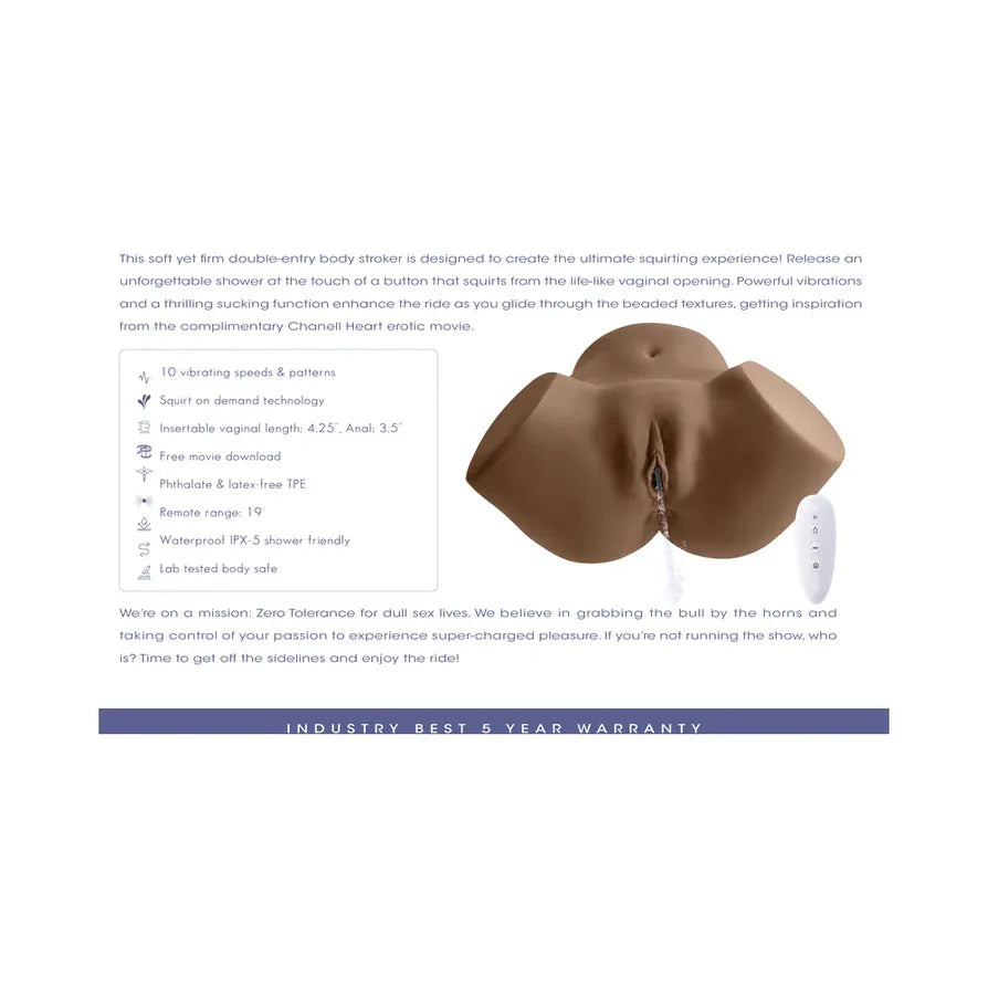 Squirt for Me Sasha Grey – Realistic Squirting Stroker with Vibrations and Suction > Sex Toys For Men > Assbators