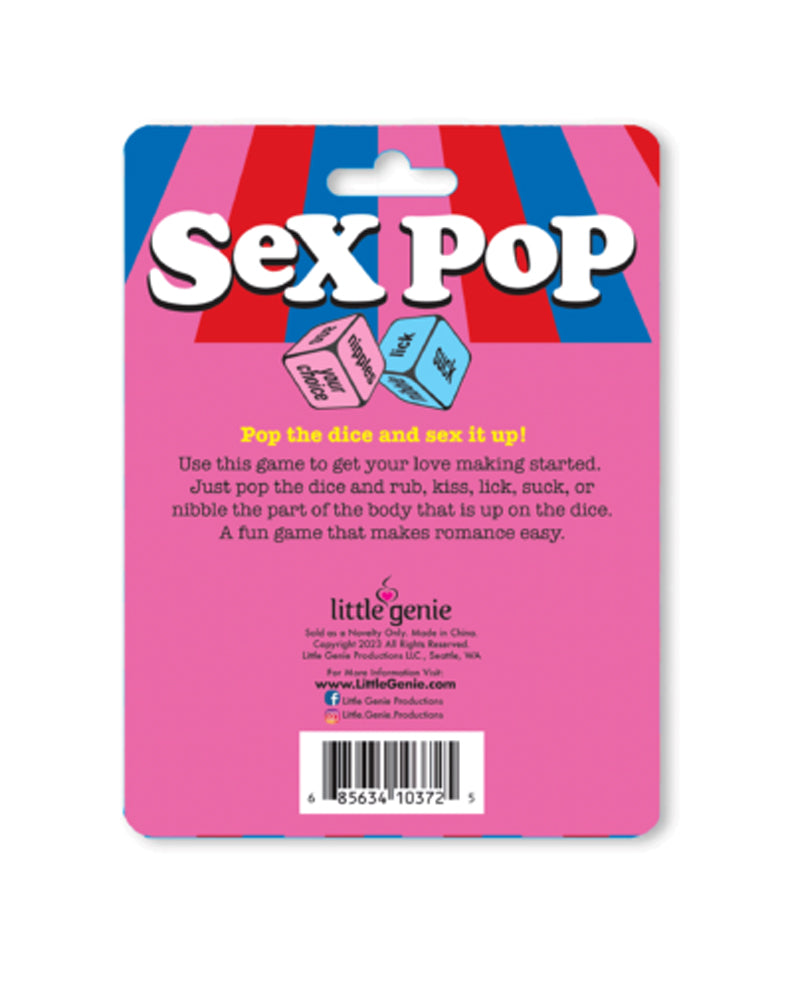 Sex Pop Dice Game for Couples - Compact Fun Size Default Title Games