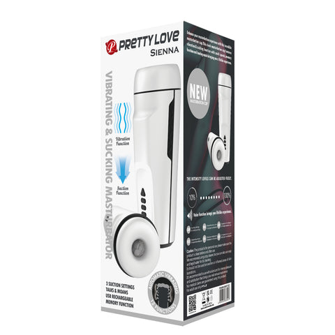 Sienna Rechargeable Masturbator – 3 Suction Settings and 12 Vibration Modes Masturbator > Sex Toys For Men > Masturbators Premium