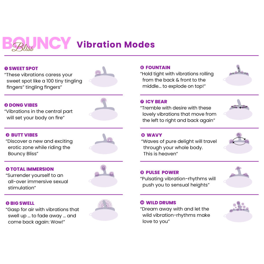 Bouncy Bliss Classic Sit-On Vibrator – Hands-Free Silky-Soft Vibrator > Vibrators > Vibrating Pads