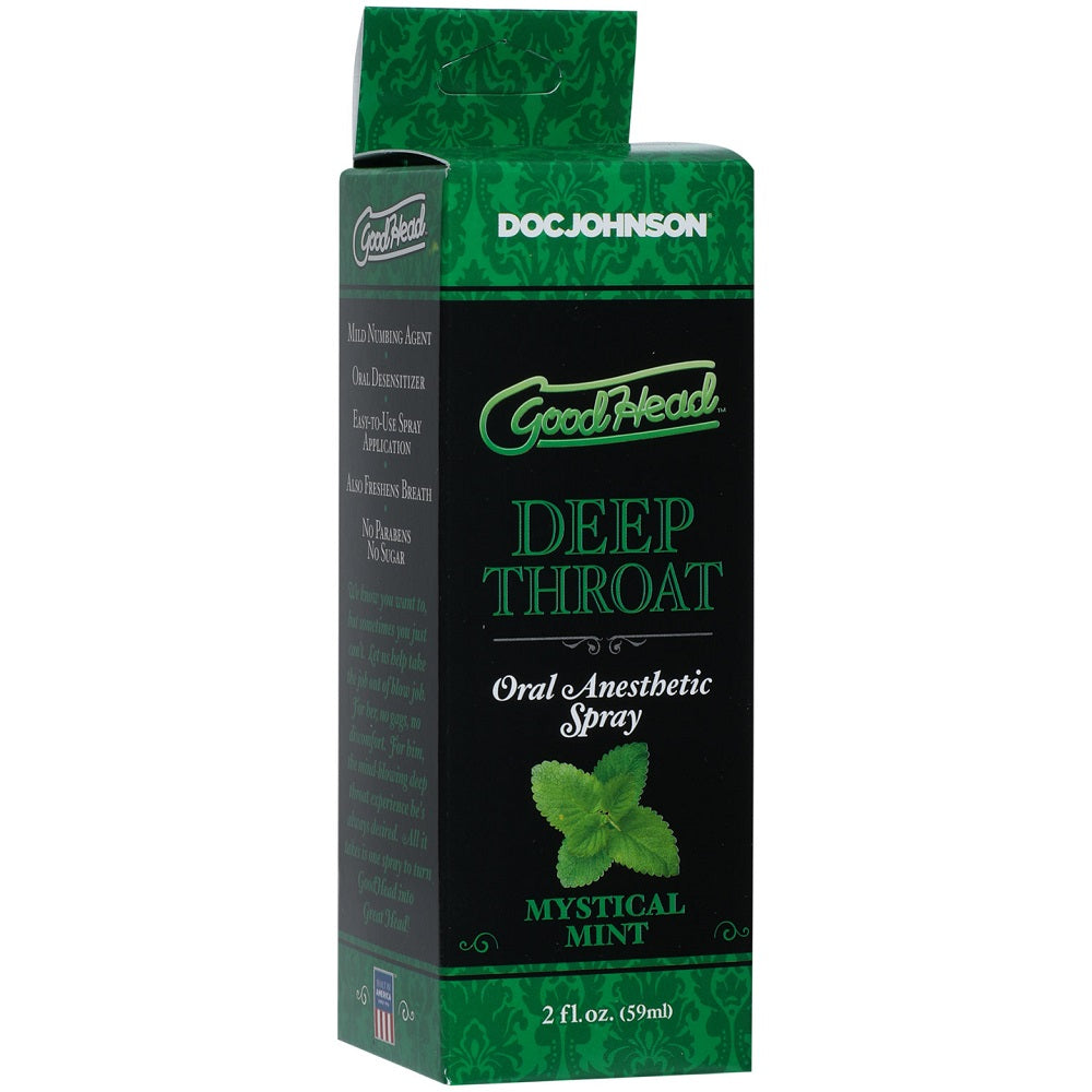 Goodhead Deep Throat Spray Mystical Mint 2 Fl Oz (59ml) > Lube > Oral Gels & Sprays