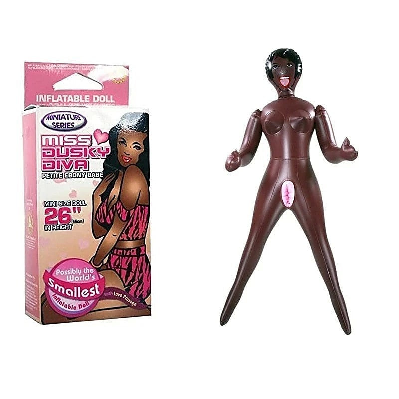 Miss Dusky Diva Mini Inflatable Love Doll – 66 cm Inflatable Doll > Sex Toys > Sex Dolls > Inflatable