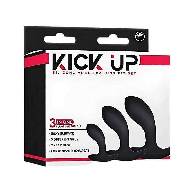 Kick Up Anal Trainer Set Butt Plugs Set of 3 Sizes - Butt Plugs