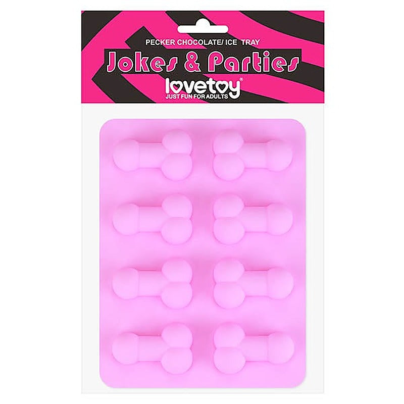 Pecker Chocolate Ice Tray Silicone Mould Makes 8 Fun Shapes > Novelties > Party Supplies