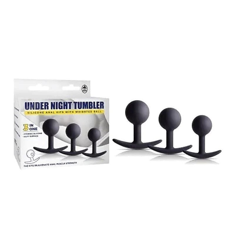 Under Night Tumbler - Silicone Anal Kit With Weighted Ball > Anal Range > Butt Plug Kits