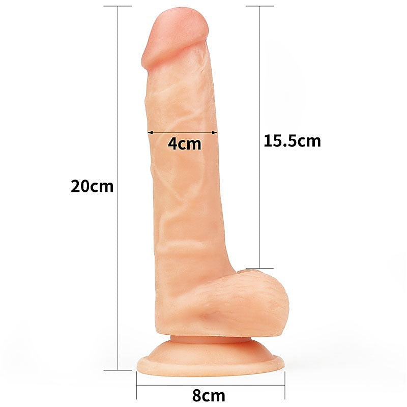 The Ultra Soft Dude 22.9 cm (9'') x 4 cm (1.6'') – Soft Realistic Dong > Dildos > Large Dildos