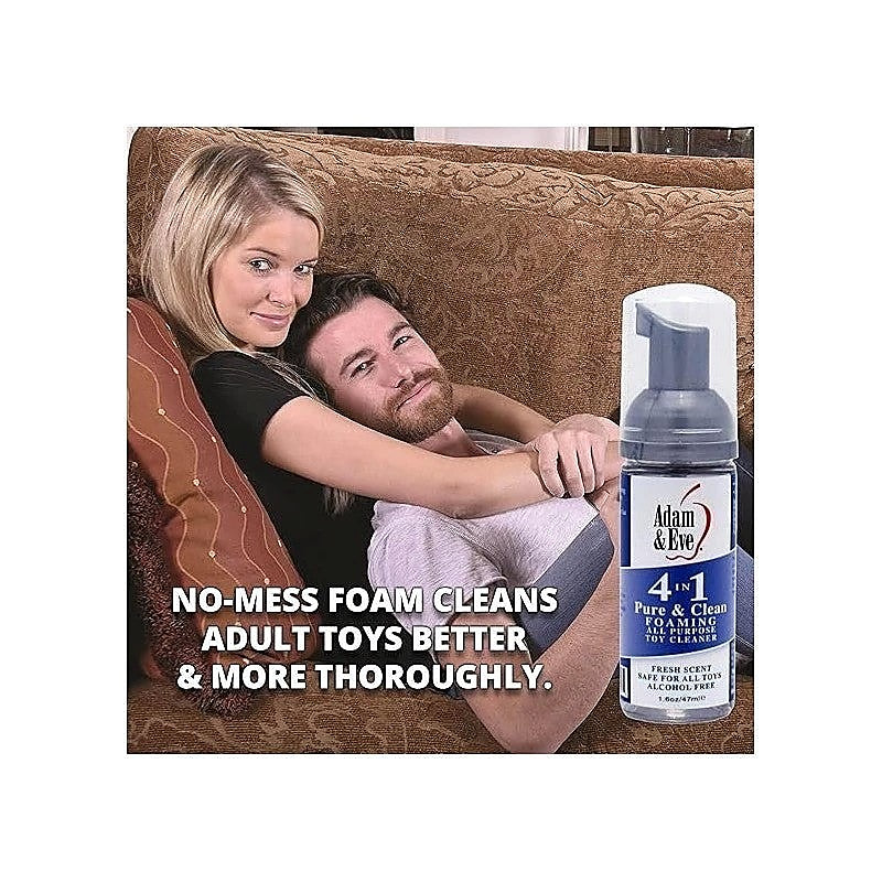 Adam & Eve Pure and Clean Foaming Toy Cleaner 47 ml Bottle > Essentials > Toy Cleaners