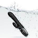 Viben Hypnotic Thrusting Rabbit Vibe with Swinging Clit Stimulator in Black Black > Vibrators > Ladies > Rabbit