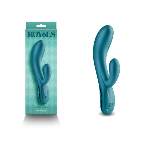Royals - Regent - Metallic Vibrator with Multiple Speeds Green Vibrators