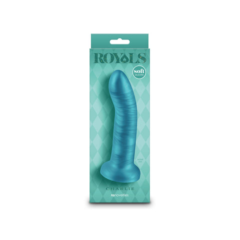 Royals 6 Inch Charlie Metallic Dong with Strong Suction Cup DONGS