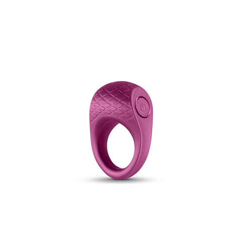 Seduction Levi Metallic Burgundy USB Rechargeable Cock Ring 6.5cm Cock Rings Vibrating