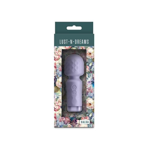 Lust N Dreams Salsa Lavender Mini Massage Wand 11.5 Centimeter USB Rechargeable Adult Toy Electric Massager