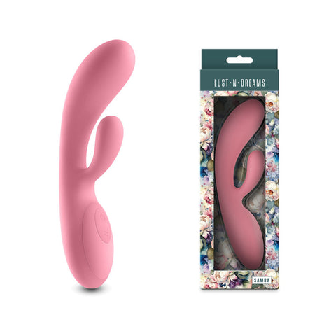 Lust N Dreams Samba Coral 19.4 Centimeter USB Rechargeable Rabbit Vibrator Pink VIBRATORS-RABBIT