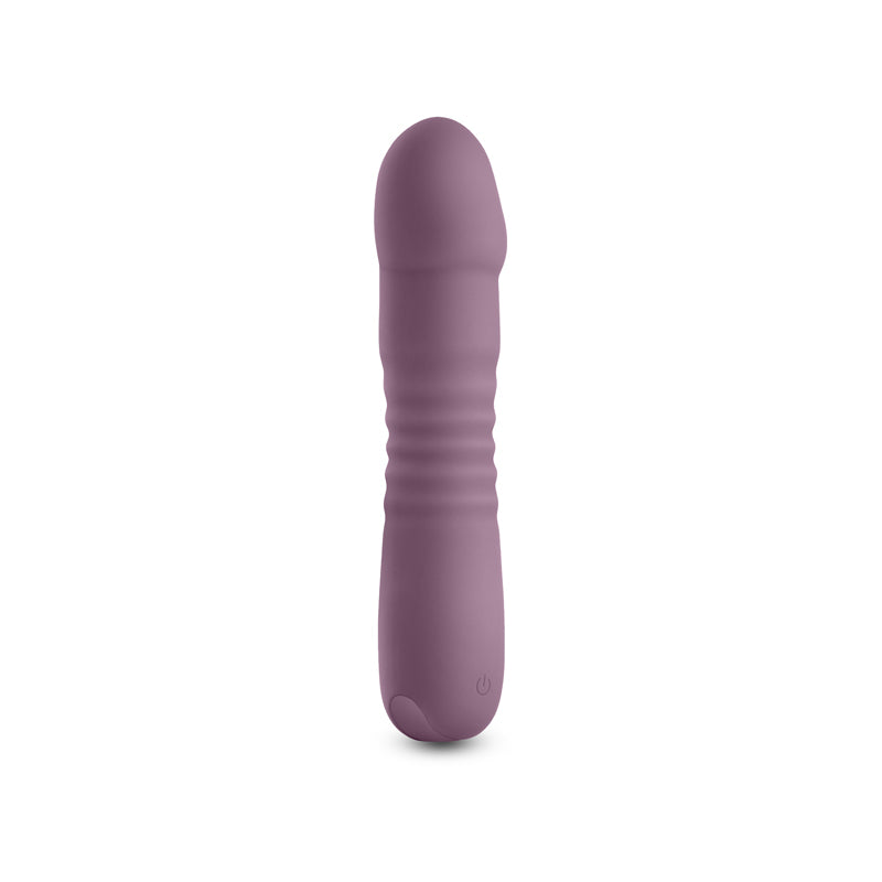 Lust N Dreams Poise Mauve 17.3 Centimeter USB Rechargeable Thrusting Vibrator DONGS Thrusting