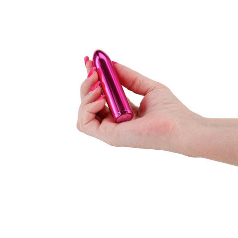 Chroma Petite Bullet Pink Metallic 8.7 cm USB Rechargeable Sex Toy BULLETS