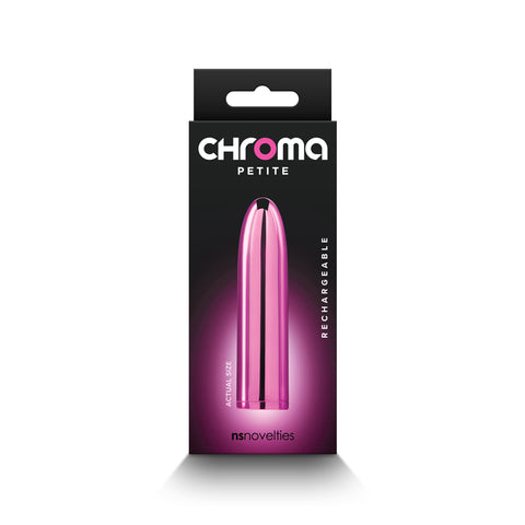 Chroma Petite Bullet Pink Metallic 8.7 cm USB Rechargeable Sex Toy BULLETS