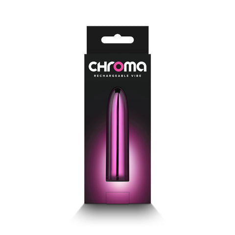 Chroma Petite Bullet Pink Metallic 8.7 cm USB Rechargeable Sex Toy BULLETS