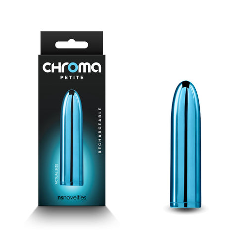 Chroma Petite Bullet Teal 8.7 cm USB Rechargeable Pleasure Toy Blue BULLETS