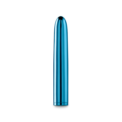 Chroma Teal Metallic 17 Centimeter USB Rechargeable Vibrator BULLETS