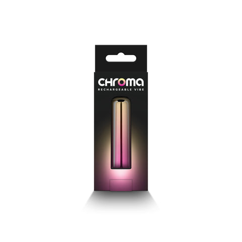 Chroma Sunrise Small 6.8 cm USB Rechargeable Bullet Metallic Pink Gold BULLETS