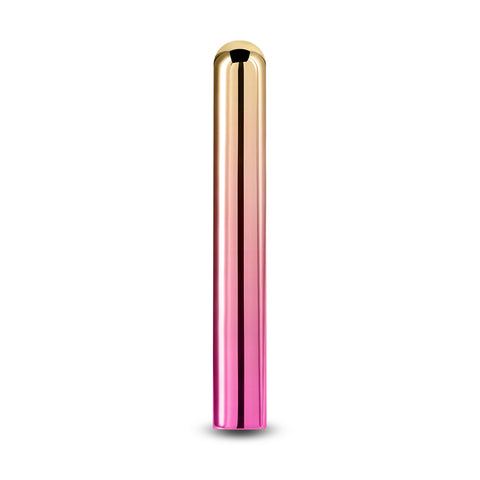 Chroma Sunrise Large 13.8 cm Metallic Pink/Gold USB Vibrator BULLETS