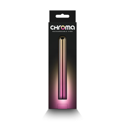 Chroma Sunrise Large 13.8 cm Metallic Pink/Gold USB Vibrator BULLETS