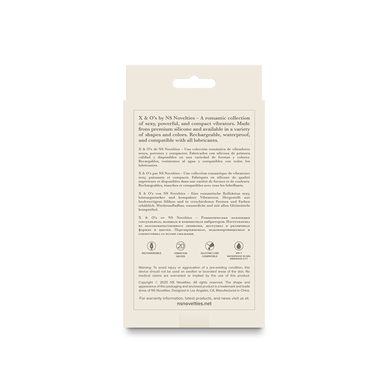 NS Novelties X & O's Love – Waterproof 10.7 cm USB Rechargeable Bullet Vibrator > Vibrators > Mini Vibrators