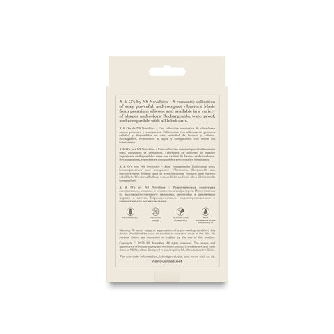 NS Novelties X & O's Love – Waterproof 10.7 cm USB Rechargeable Bullet Vibrator > Vibrators > Mini Vibrators