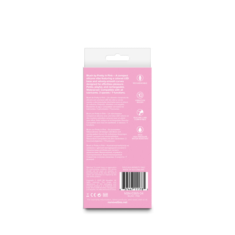 Pretty In Pink Blush – Waterproof 13 cm USB Rechargeable Vibrator > Vibrators > Standard Vibrators