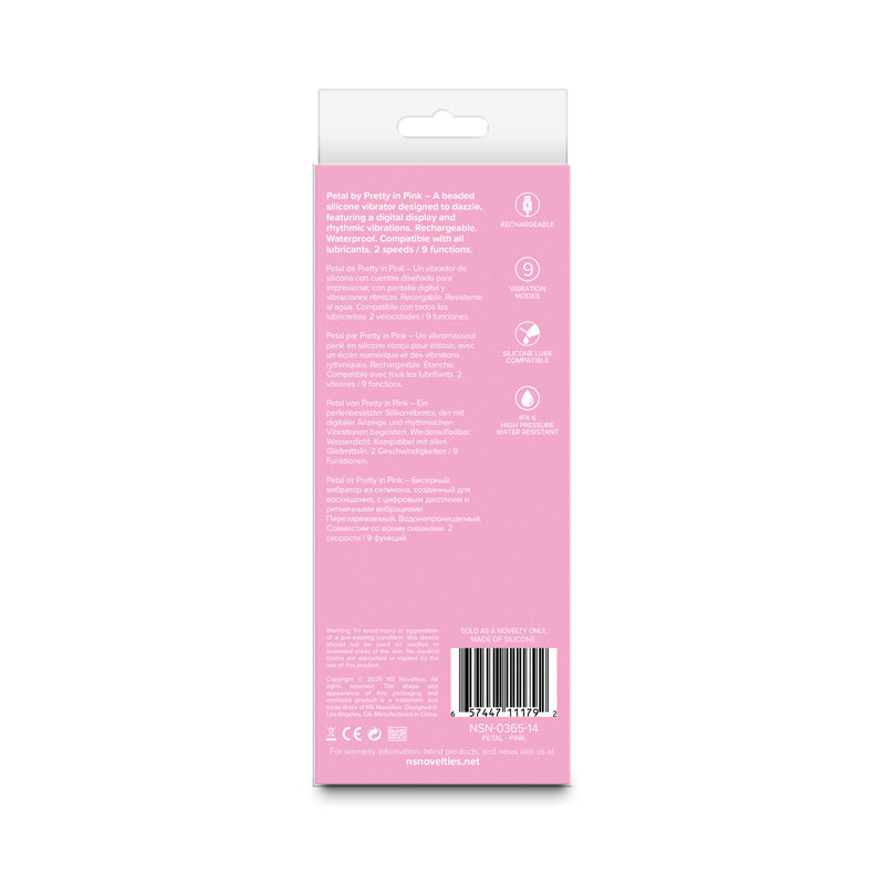 Pretty In Pink Petal – Waterproof USB Rechargeable 15.5 cm Vibrator > Vibrators > Standard Vibrators