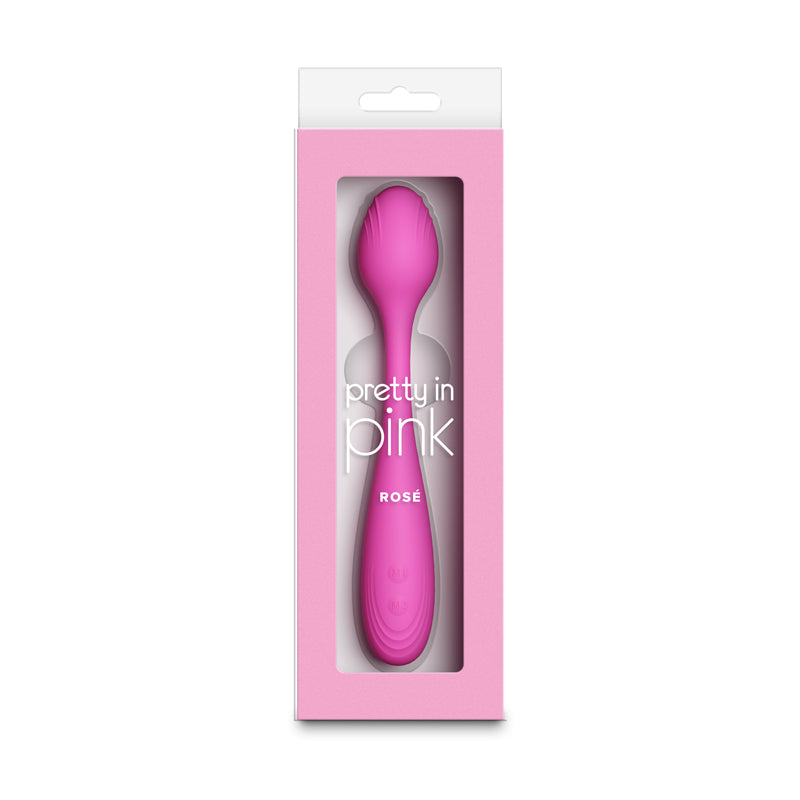 Pretty in Pink Rose – Waterproof USB Rechargeable Silicone Vibrator 19.4 cm > Vibrators > Standard Vibrators