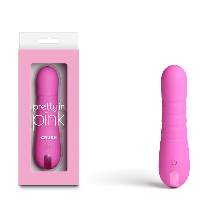 Pretty in Pink Crush – Waterproof USB Rechargeable 14.3 cm Vibrator Pink > Vibrators > Standard Vibrators Main image