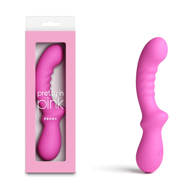 Pretty In Pink Peony – Waterproof USB Rechargeable 19.8 cm Vibrator Pink > Vibrators > Standard Vibrators Main image